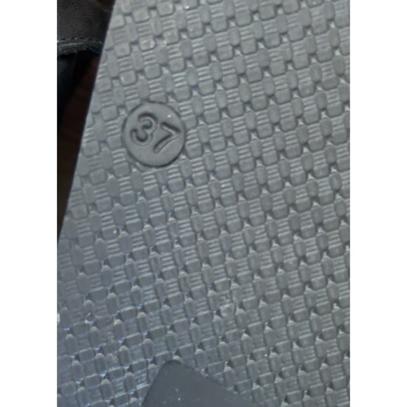 Silent D Anthropologie Pier Platform‎ Black Leather Sandal SZ: 37 EU 6.5-7 US - Picture 5 of 8